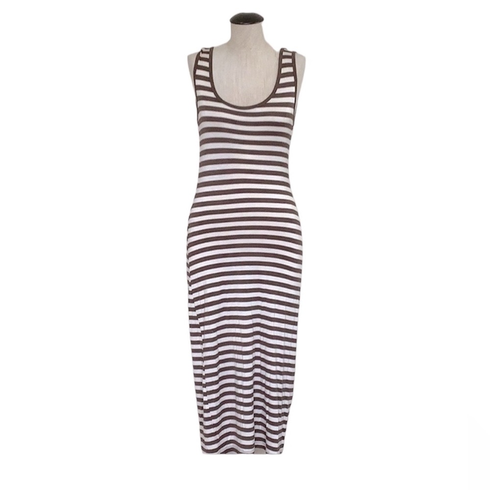 Striped midi dress